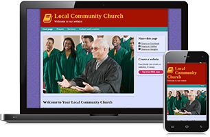 Church website example